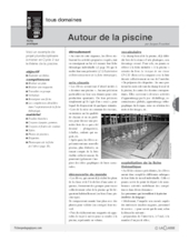 Projet : autour de la piscine