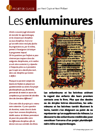 Projet de classe  : les enluminures