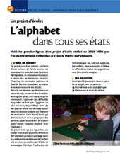 Projet d'école : l'alphabet dans tous ses états