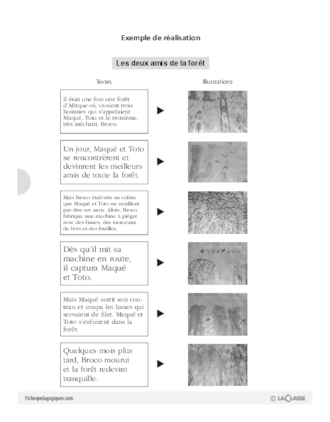 Projet d'écriture CE1 : L'Afrique (5) / Mise en page et oralisation du conte