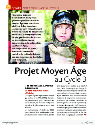 Projet Moyen Age au Cycle 3 (dossier)