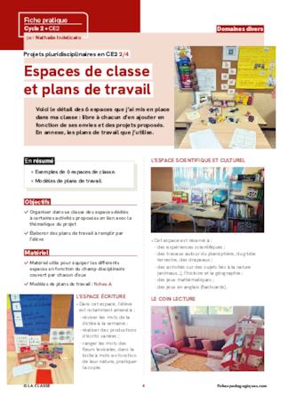 Projets pluridisciplinaires en CE2