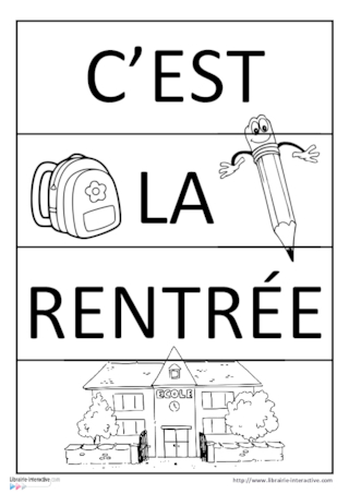 Puzzle c'est la rentrée 4 bandes