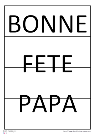 Puzzle fête des pères