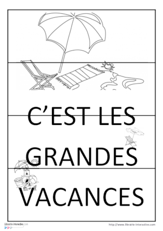 PUZZLE - VACANCES - 4 bandes