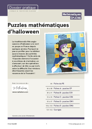 Puzzles mathématiques d'Halloween