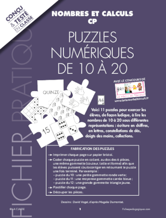 Puzzles numériques de 10 à 20