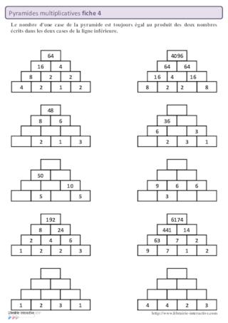 Pyramides multiplicatives