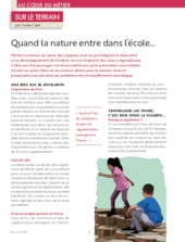 Quand la nature entre dans l'école…