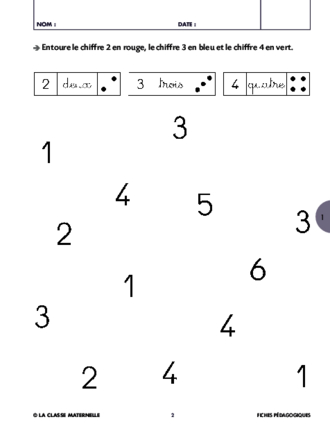 Quantités et nombres jusqu'à 9