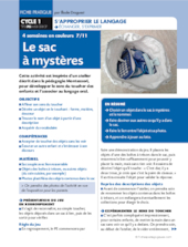 Quatre semaines en couleurs (7). Le sac à mystères