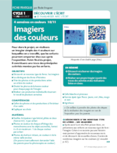 Quatre semaines en couleurs. Imagier des couleurs