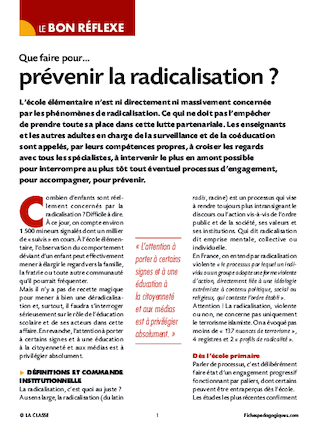 Que faire pour… prévenir la radicalisation ?