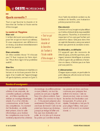 Quels conseils donner aux parents ?