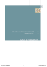 Quels outils pour évaluation en maternelle ?