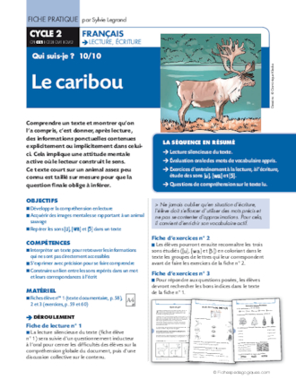 Qui suis-je ? (10) / Le caribou