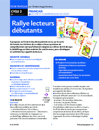 Rallye lecteurs débutants