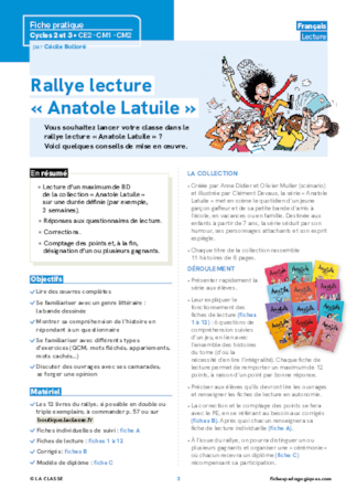 Rallye lecture « Anatole Latuile »