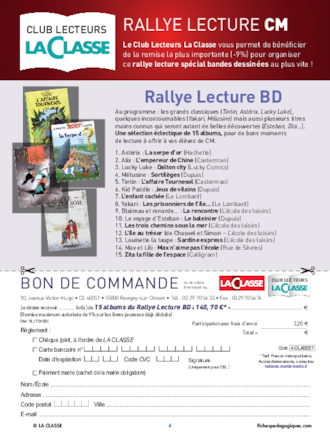 Rallye lecture BD CM1-CM2