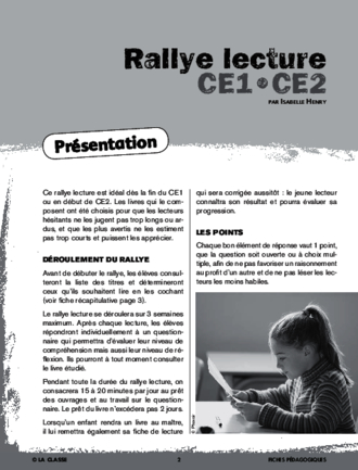 Rallye lecture CE 2013