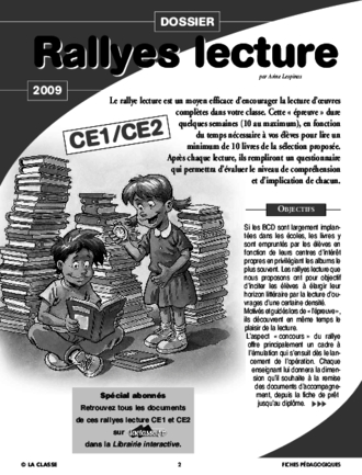 Rallye lecture CE1 2009