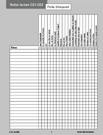 Rallye lecture CE1 CE2 2011