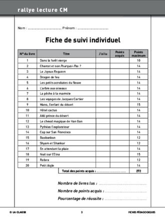 Rallye lecture CM 2010