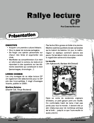 Rallye lecture CP 2012