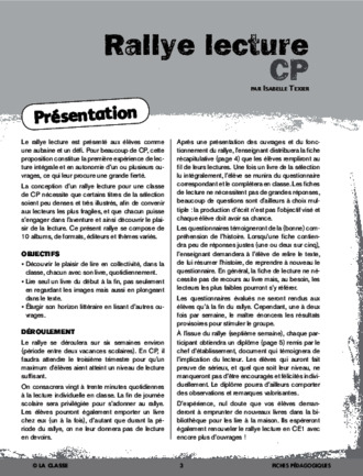 Rallye lecture CP 2013