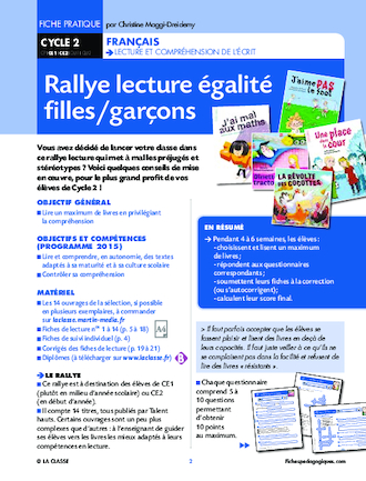 Rallye Lecture Égalité filles / garçons