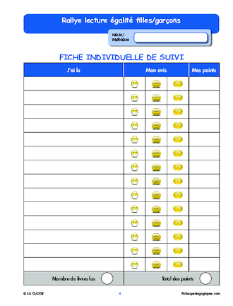 Rallye Lecture Égalité filles / garçons