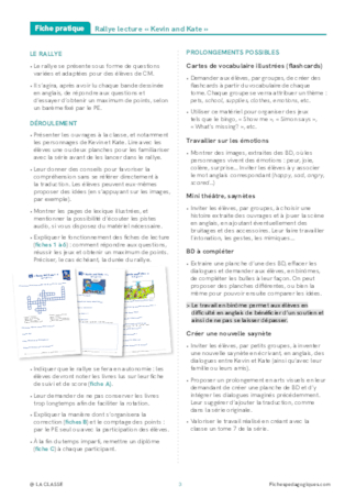 Rallye lecture « Kevin and Kate »