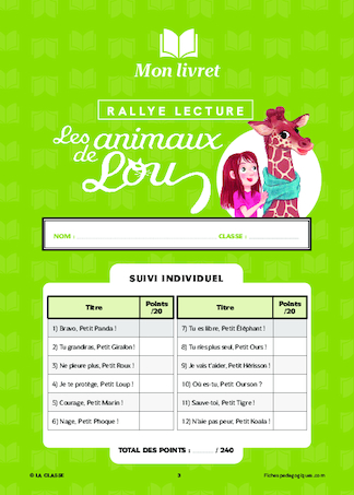 Rallye lecture « Les animaux de Lou »