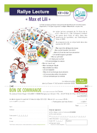 Rallye lecture « Max et Lili »