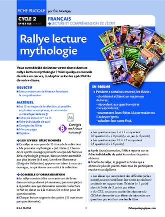 Rallye lecture Mythologie