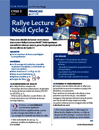 Rallye lecture Noël