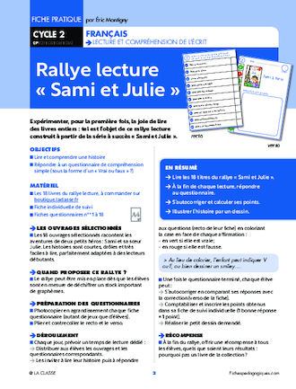 Rallye lecture « Sami et Julie »
