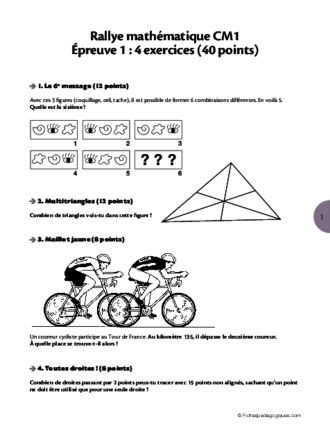 Rallye mathématiques CM