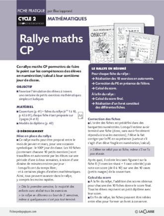 Rallye maths CP