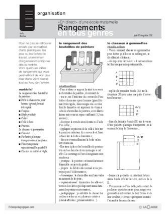 Rangements en tous genres