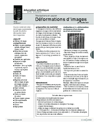 Réalisation en papier (1) / Déformations d'images