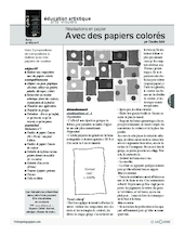 Réalisations en papier (4) /  Avec des papiers colorés