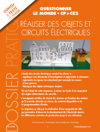 Réaliser des objets et circuits électriques