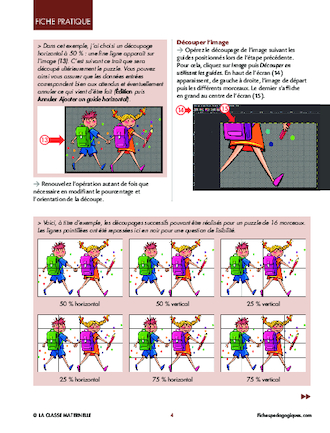 Réaliser un puzzle avec GIMP