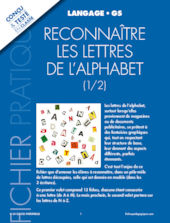 Reconnaître les lettres de l'alphabet 1/2