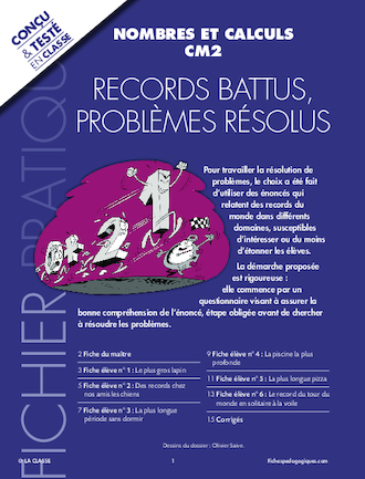 Records battus, problèmes résolus