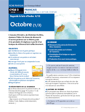 Regarde le brin d'herbe 4/12. Octobre(1)