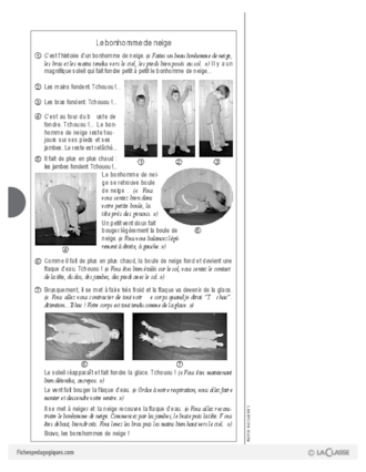 Relaxation (1) / Le bonhomme de neige