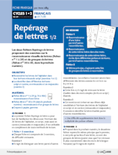 Repérage de lettres 1/2