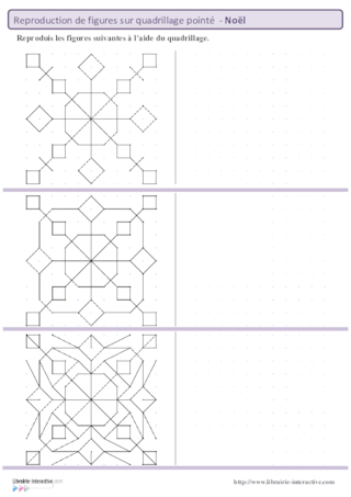 Reproduction de noël sur plan pointé